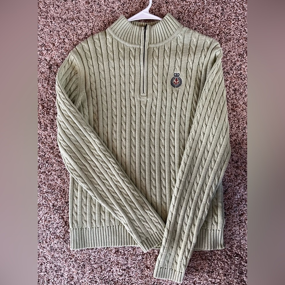Medium Croft & Barrow sweater in Aloe Green